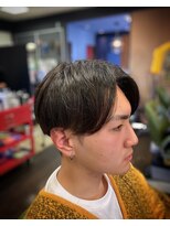 バーバーファースト(BARBER FIRST) センターパート×マッシュ