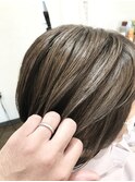 ハイライト入りグレージュ