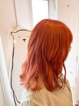 ナンバー ユアイロ 川崎(N° uairo) 【末安】ハイトーンケアブリーチオレンジカラー/川崎西口4分