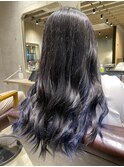 インナーカラー/ネイビーブルー