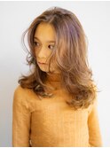 レイヤー×ワンカールのロングスタイル　2　