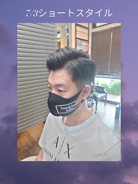 ラボーテイサミヘアーイースト(La.beaut'e ISAMI HAIR EAST) MEN’S HAIRハイライトマッシュパーマ〈理容室〉東浦和メンズ