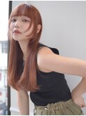 顔まわりウルフ×ロングヘアー