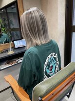 サニー 渋谷(SUNNY) バレイヤージュショコラアッシュハイライトグレージュカラー