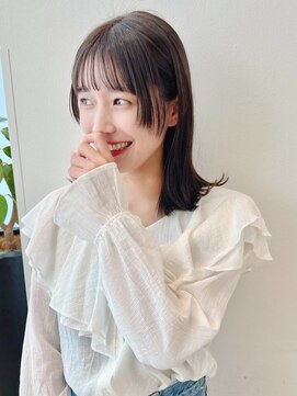 ケーツー あべのキューズモ－ル店(K-two) 顔周りカット*フェイスレイヤー*レイヤーカット*グレーベージュ