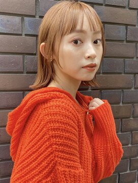 ガーデン 銀座(GARDEN) ミディアムハッシュカットくびレイヤーフルバング似合わせカット