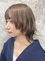 リアイス(Re:ICE)&nbsp;セピアグレージュブラックインナーカラーショートウルフ