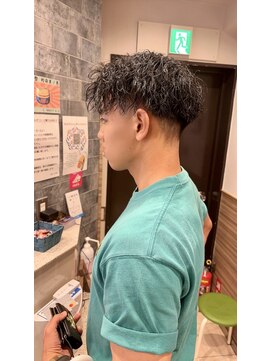 銀座マツナガ 神田店 ツイストスパイラルマッシュ無造作ショートメンズパーマゆるふわ