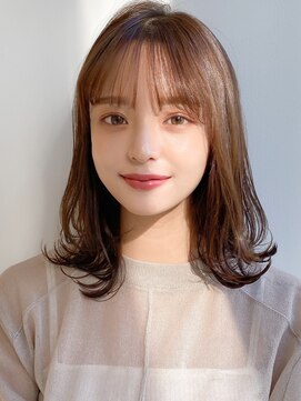 エトラ 渋谷店(etora) 前髪 アンブレラカラー こなれミディ イメチェン ウェーブパーマ