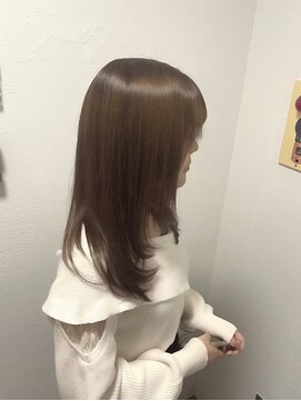 エイル 西梅田(eyl) 明るめグレージュ×顔周りレイヤー