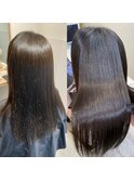 【美髪矯正で作るお家での再現性100%な艶髪】ホワホワした髪