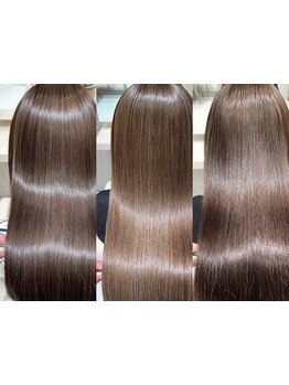 K-twoの美髪縮毛矯正は柔らかな仕上がりだから巻き髪も楽しめる*[レイヤーカット/髪質改善トリートメント]