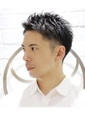 メンズカットツーブロックビジネスショートスッキリ眉毛カット