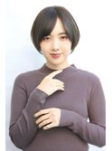 スタンダードな丸みボブショート【国分寺】