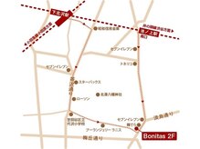 ヘアーサロンボニータス(Hair Salon Bonitas)の雰囲気（5/31オープン予定の新店舗の地図です！）