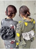 浴衣ヘアセット