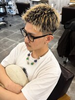 アムレヘアーエタ(amule hair eta)&nbsp;【amule hair eta】王道短髪ヘア/ハイライト/メッシュ/20代