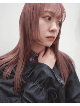 ユートゥイーズ 鎌倉(U too e's) 《U too e's鎌倉》美髪抜け感カラー×柔らかなピンクベージュ