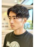 仙台 ニュアンスサーフカールスパイラルパーマセンターパート