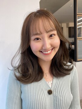 ソア 渋谷(soar) 大人可愛い小顔レイヤー×艶感ブラウン【渋谷/髪質改善】