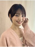 ショートカット/髪質改善縮毛矯正白髪ぼかしレイヤーカラーボブ