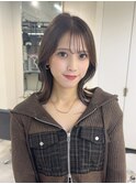 【hao渋谷】ココアブラウン×バタフライカット