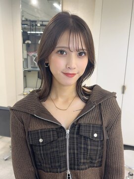 【hao渋谷】ココアブラウン×バタフライカット