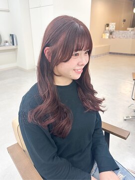 レイヤーカット/艶髪/透明感ライトブラウン