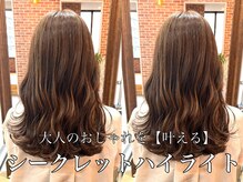 大人のオシャレを［叶える］シークレットハイライトで透明感や透け感のあるヘアカラーが得意［四街道］