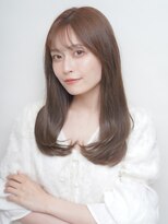 セプト 天神大名(SEPT.) ベージュ ワンカール レイヤーカット シースルーバング