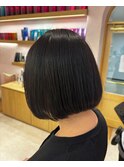 内巻きふんわりボブ5.12ダークブルー