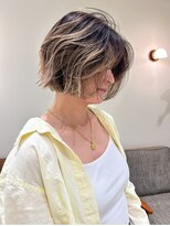 ハーパーズ 渋谷(harpers) ミニボブバレイヤージュウェーブ