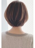 30代40代50代大人可愛いショートボブ 綺麗な丸み