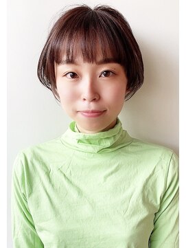 モリオフロムロンドン 原宿本店(morio from London) 【morio原宿】ハンサムショート丸み 20代 デザインカラー