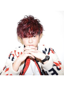 ジールクス 太田店(G LUX) レッドハイライトマッシュ 【G LUX メンズ 太田】