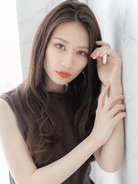 ローマ ギンザ(ROMA Ginza)&nbsp;【ROMA】韓国風/暗髪/かきあげバング/ヨシンモリ巻きロング