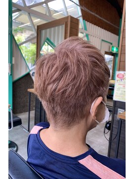 ブッディ(BDY) ファッションカラーを使って☆柔らかピンクの白髪染め