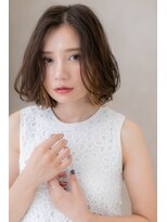 モッズヘア 越谷(mod's hair)&nbsp;大人ハイライトアンニュイヘアかきあげボブY越谷20代30代40代