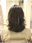 ミディアムローレイヤーゆるパーマ/亀戸