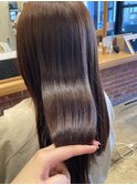 ショコラピンク×髪質改善トリートメント