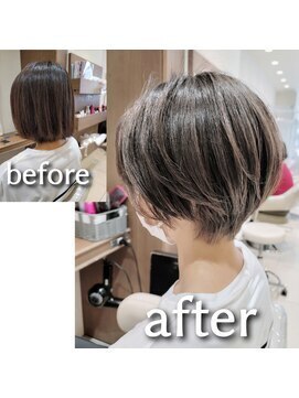 アッシュ 清瀬店(Ash) ハンサムショート×ハイライト