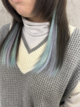 ルーツアイリー 心斎橋(ROOTS IRIE) 10代20代/インスタ人気/インナーエクステ/スカイブルー/ソーダ