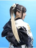 成人式スタイル/ヘアセット/アレンジスタイル/着物