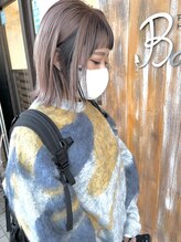 バンビ プライベート サロン(Bambi private salon) インナーカラー*グレージュ前下がり切りっぱなしボブ*Bambi松平