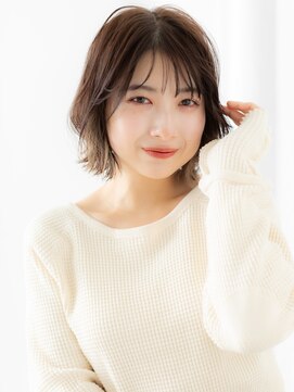 ドクターズ サロン ラブ(Dr's Salon LAB) くせ毛風で可愛い!外ハネくびれショートボブb古河20代30代40代