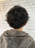 メンズ×ウェーブパーマ