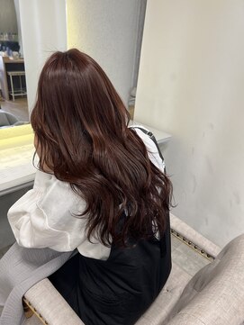 ゼロヘアーハナレ(zerohair HANARE) 【ロングスタイル】レイヤーカット　暖色カラー