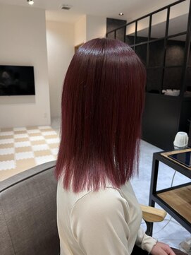 ライツ 富士店(ReiZ) ブリーチなしレッドカラー