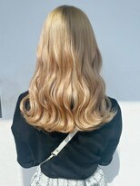 ロンド ボーイ 表参道(Lond BOY)&nbsp;ウェーブミディアム×ブリーチなしダブルカラー髪質改善[表参道]