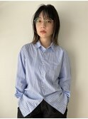 髪質改善カラー韓国レイヤー顔周りカットブリーチボブ立川._.